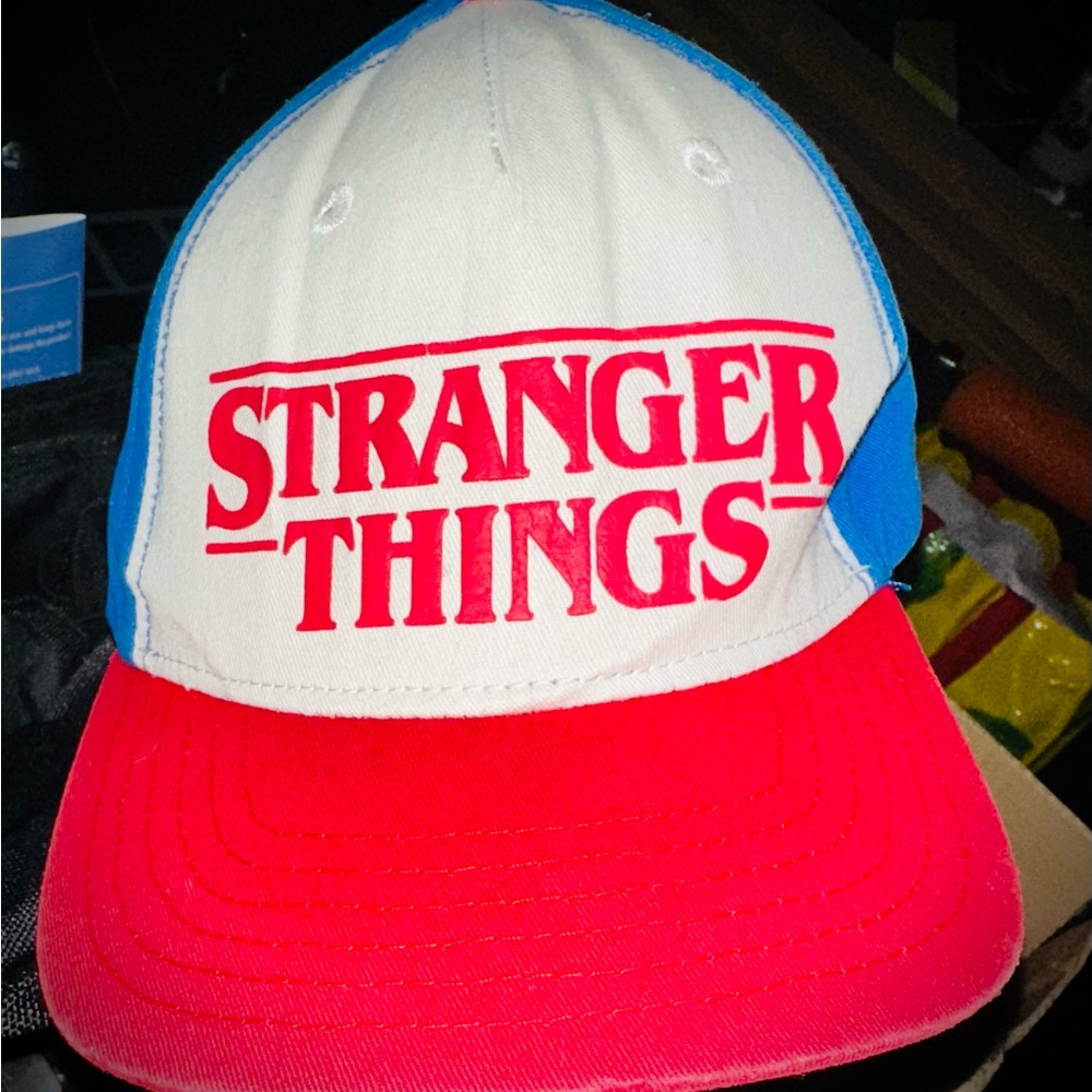 Stranger Things Red and Blue Kids Cap